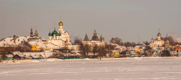 istock Rostov Kremlin in  snow in winter, Russia 927363054
