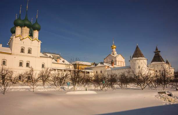 istock Rostov Kremlin in  snow in winter, Russia 927363922