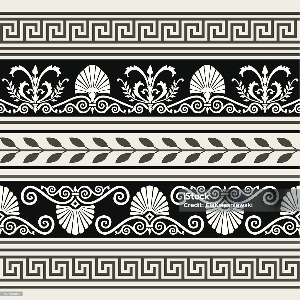 vectorvborders Antique - clipart vectoriel de Antiquités libre de droits