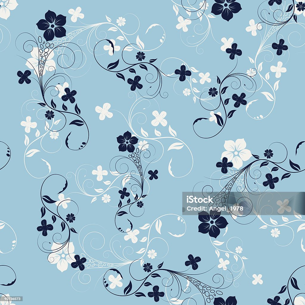 Fondo floral seamless - arte vectorial de Abstracto libre de derechos