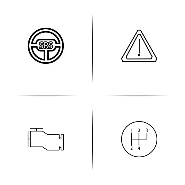 istock Cars And Transportation linear simple vector icon set.Outline icons 927366496