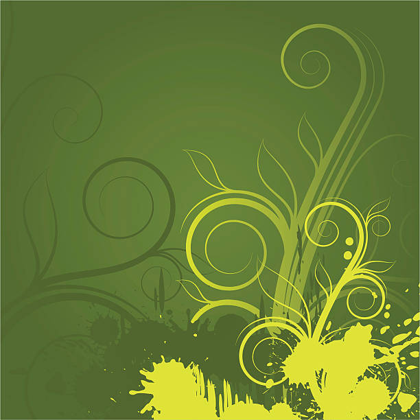 abstract floral background vector art illustration