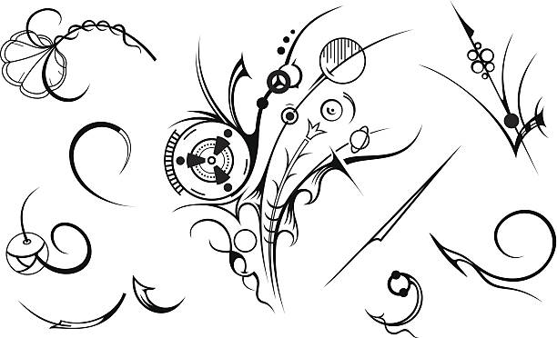 Artistic Design Elements vector art illustration