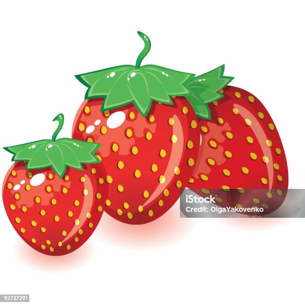 Strawberries Stock Illustration - Download Image Now - Agriculture, Art, Art Product