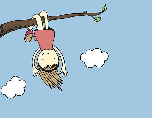 65 Child Hanging Upside Down Illustrations & Clip Art - iStock | Kids on  monkey bars, Child climbing, Girl hanging upside down