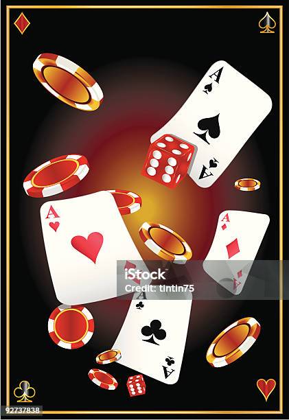 Las Vegas Vecteurs libres de droits et plus d'images vectorielles de Casino - Casino, Sans personnage, As