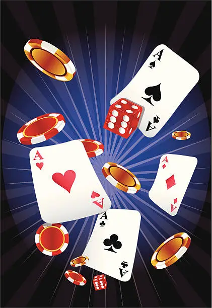 Vector illustration of casino