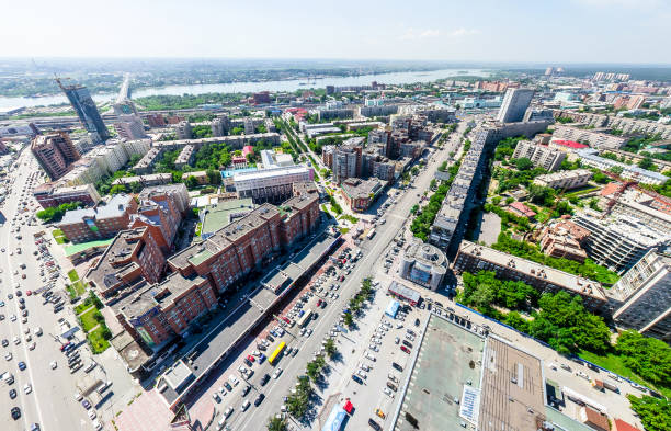 istock Aerial city view. Urban landscape. Copter shot. Panoramic image 927378970