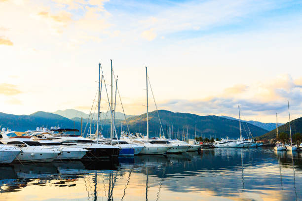 istock Sailboat and luxury yachts. 927379136
