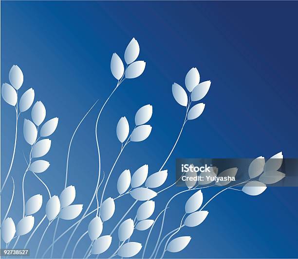 Bleu Herbage Vecteurs libres de droits et plus d'images vectorielles de Animaux à l'état sauvage - Animaux à l'état sauvage, Arbre en fleurs, Bleu
