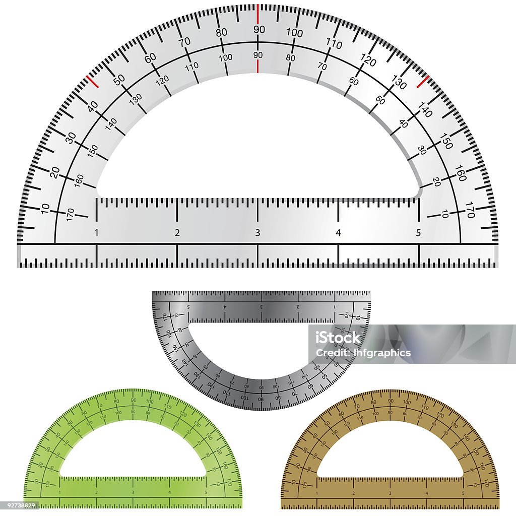 Proprotor Design Drafting Protractor Stock Illustration - Download Image Now - Accuracy ...
