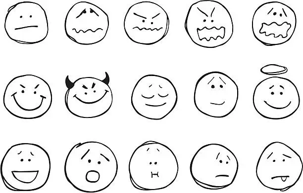 Vector illustration of Facial Expressions