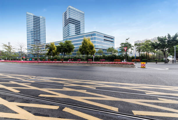 istock Highway and city modern architecture in guangzhou,china 927391126