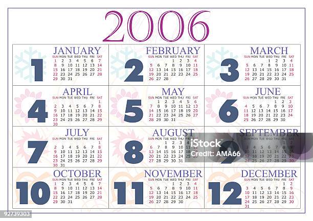 Kalender 2006 Stock Vektor Art und mehr Bilder von 2006 - 2006, Kalender, Monat