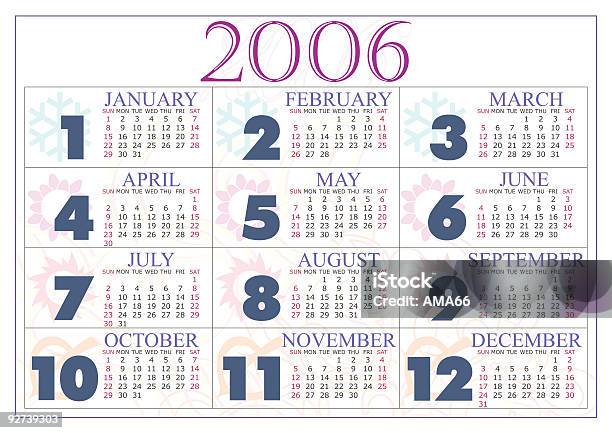 Ilustración de Calendario De 2006 y más Vectores Libres de Derechos de 2006 - 2006, Calendario, Mes