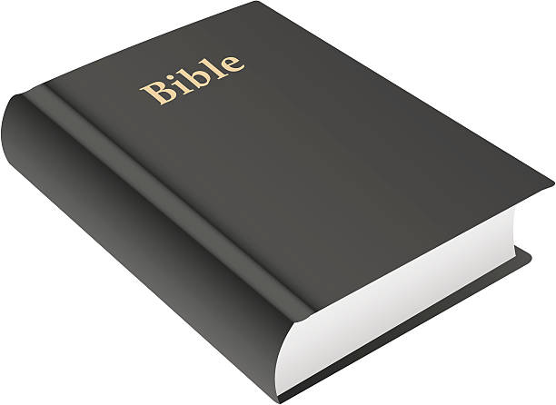 istock Vector image of a black Bible with the title on the cover 92739477