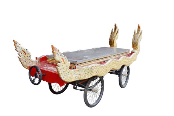 istock Thai coffin cart in funeral ceremony 927394918