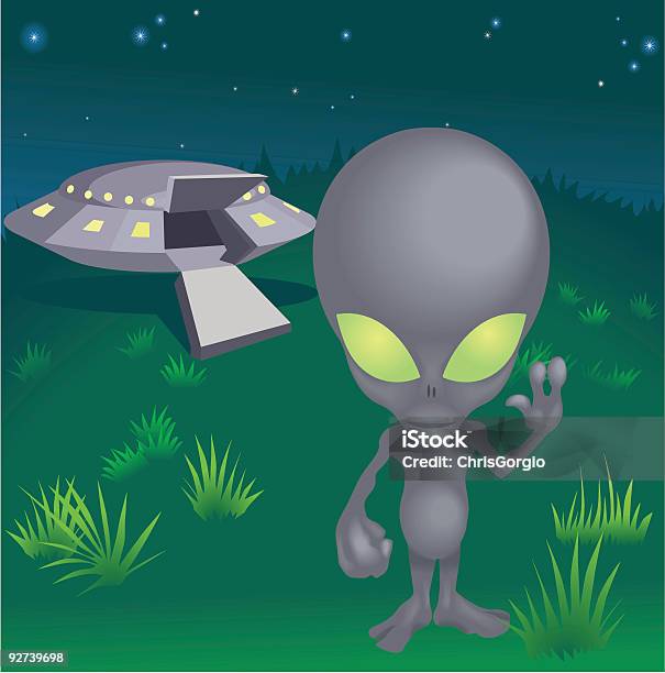 Alien Stock Illustration - Download Image Now - Adult, Alien, Astronaut