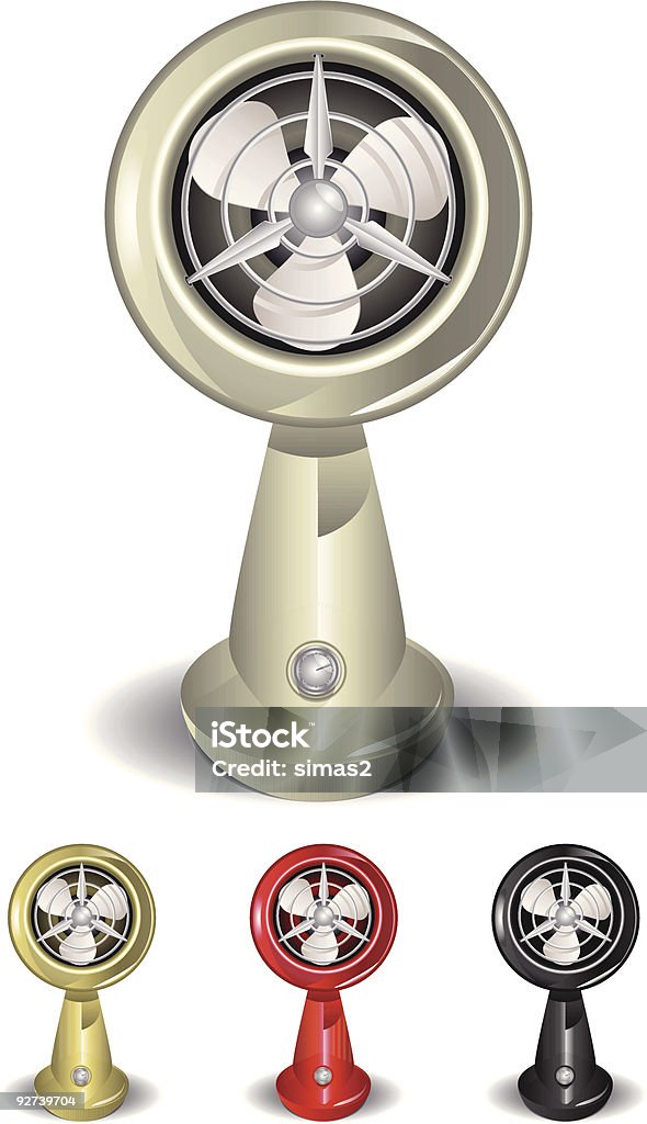 Vintage Fan  Appliance stock vector