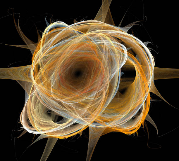 istock image of one Digital Fractal on Black Color 927397816