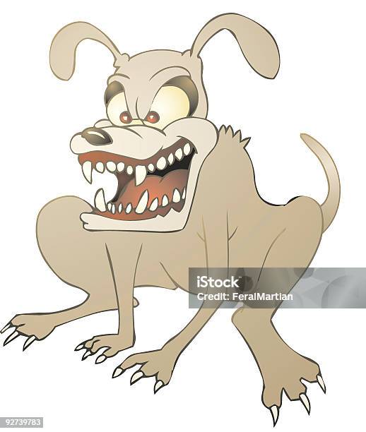 Dog Growling Stock Illustration - Download Image Now - Anger, Animals In The Wild, Anthropomorphic