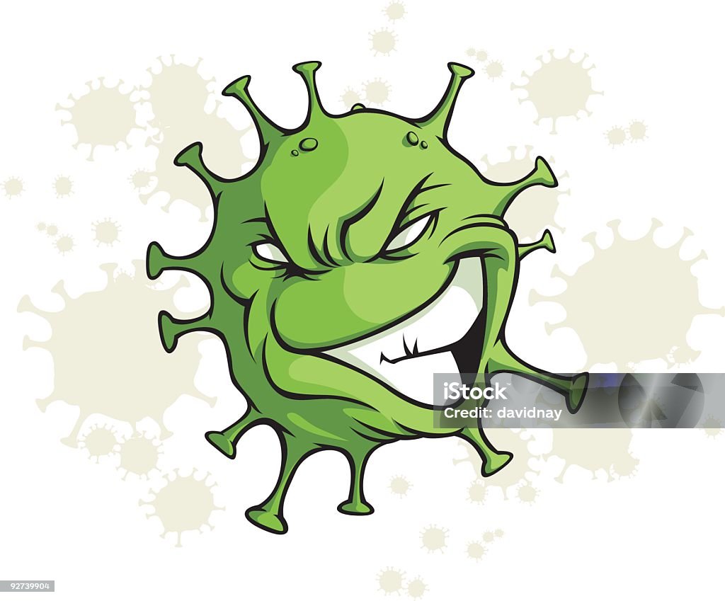 Вирус гриппа - Векторная графика Вирус гриппа роялти-фри
