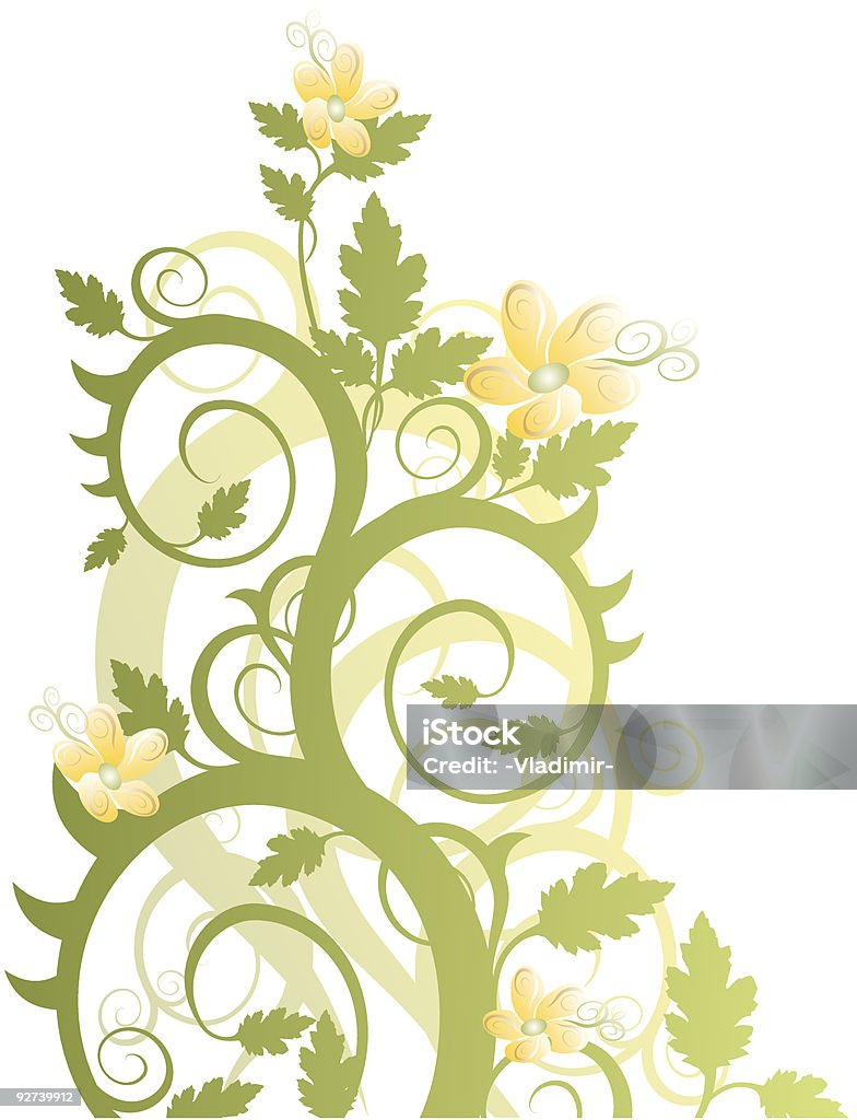 Fond floral - clipart vectoriel de Abstrait libre de droits