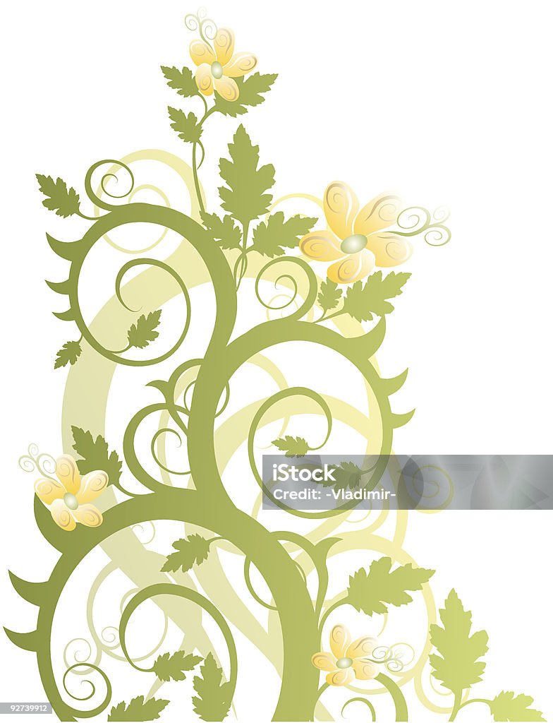 sfondo floreale - arte vettoriale royalty-free di Angolo - Descrizione
