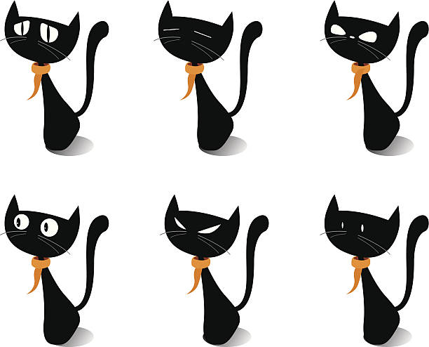 Linda cat - ilustración de arte vectorial