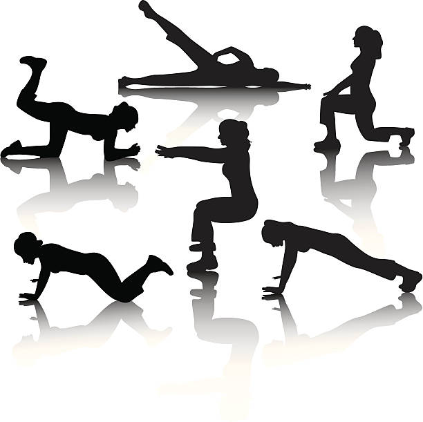 illustrations, cliparts, dessins animés et icônes de l'exercice&nbsp;! - glutes relaxation exercise muscular build human muscle