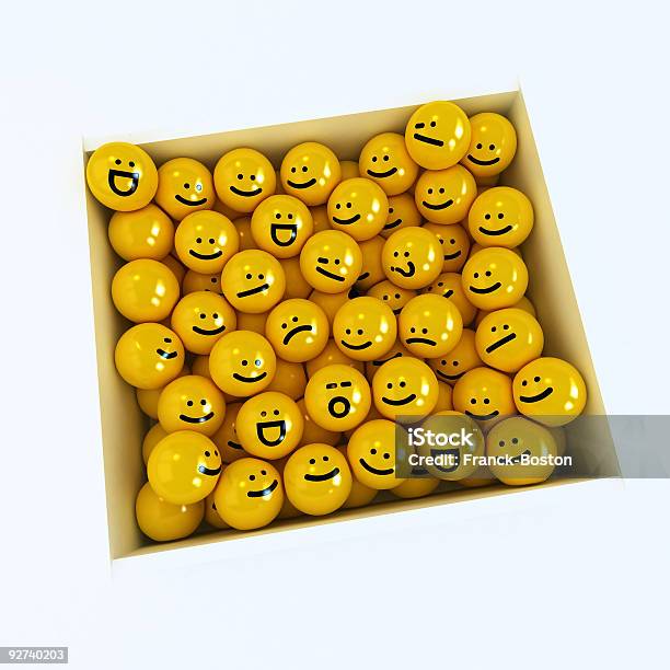 Foto de Caixa De Emoção Ícones e mais fotos de stock de Amarelo - Amarelo, Caixa - Recipiente, Comportamento