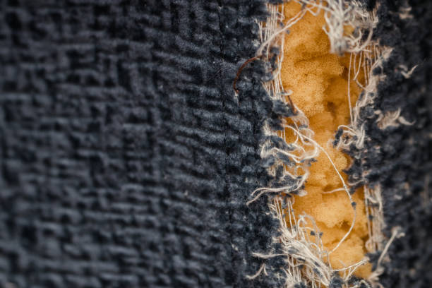 istock Close-up of torn fabric. Background 927402056