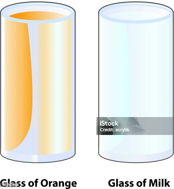 Orange Et De Lait En Verre De Boisson Vector Icônes Vecteurs libres de droits et plus d'images vectorielles de Bière