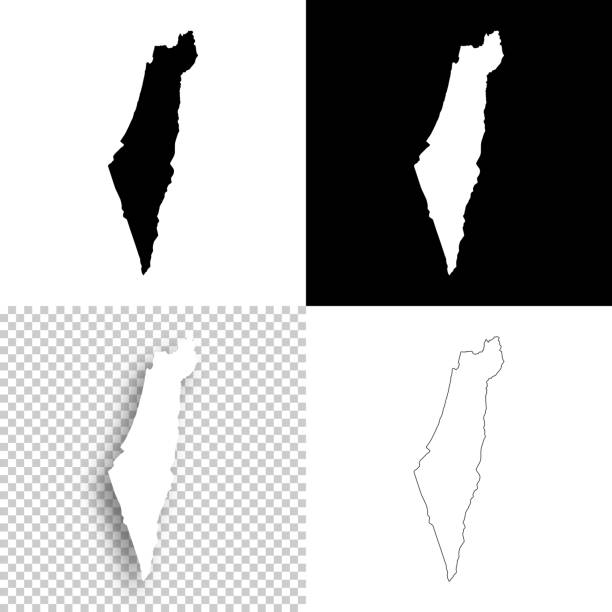 Map of Israel for your own design. With space for your text and your background. Four maps included in the bundle: - One black map on a white background. - One blank map on a black background. - One white map with shadow on a blank background (for easy change background or texture). - One blank map with only a thin black outline (in a line art style). The layers are named to facilitate your customization. Vector Illustration (EPS10, well layered and grouped). Easy to edit, manipulate, resize or colorize. Please do not hesitate to contact me if you have any questions, or need to customise the illustration. http://www.istockphoto.com/portfolio/bgblue