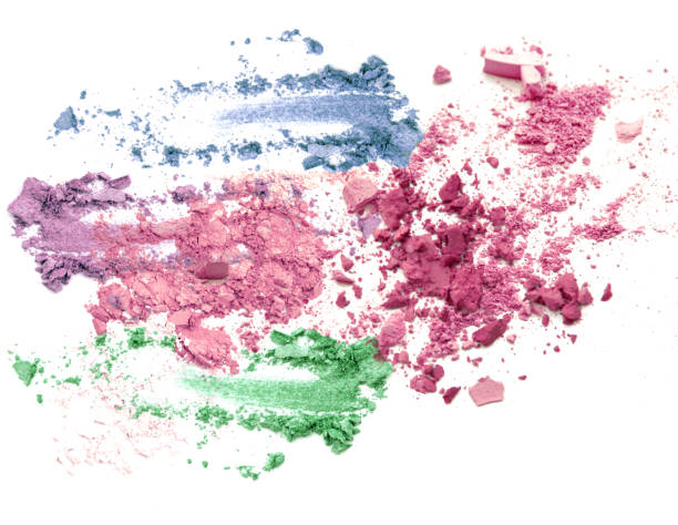 istock Mixed colors crushed make up powder cosmetic. 927405696