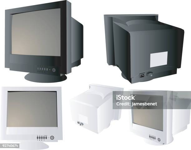 Generic Monitors Stock Illustration - Download Image Now - Color Image, Computer Equipment, Computer Monitor