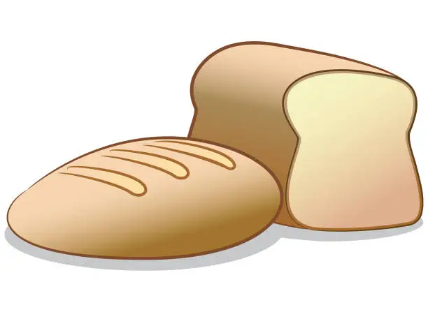 Vector illustration of Bread Loafs
