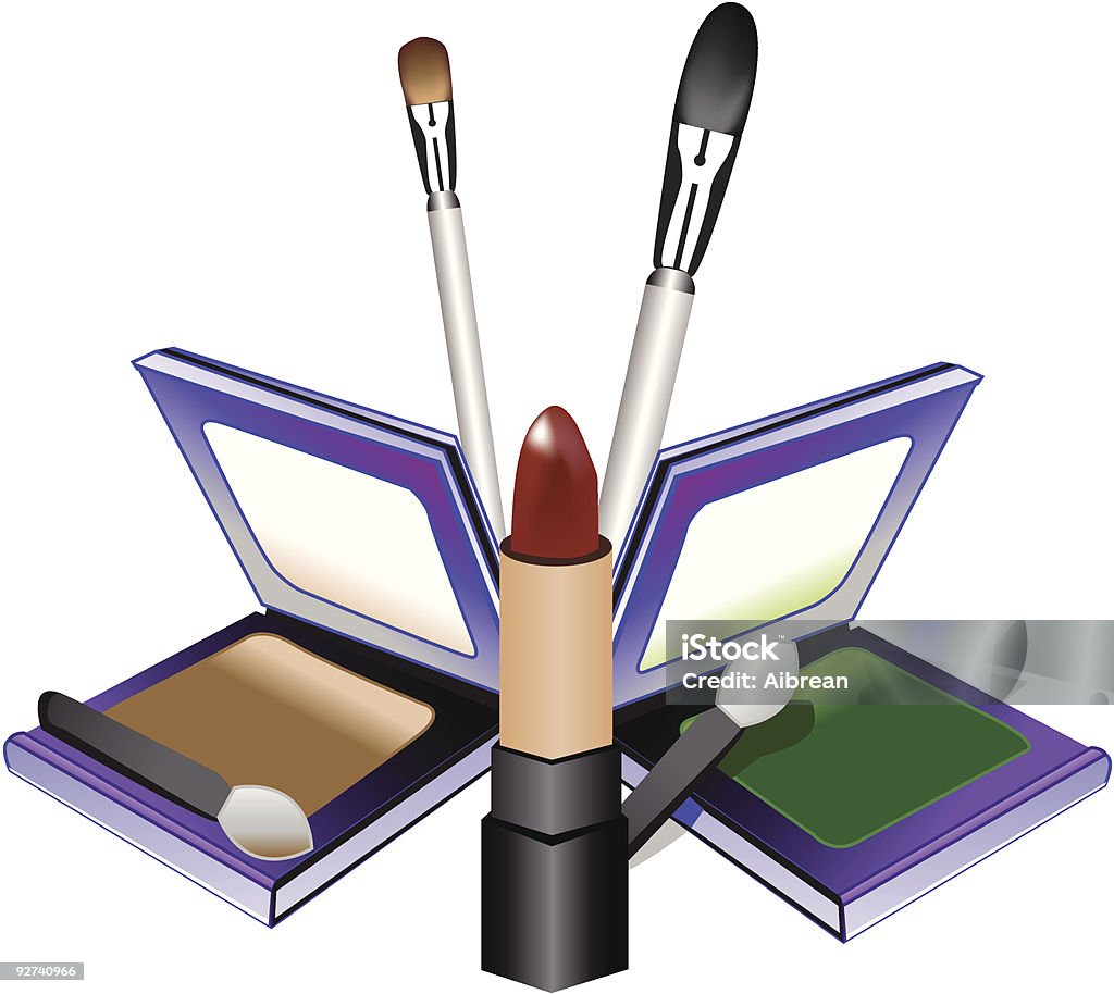 Vecteur maquillage Mix - clipart vectoriel de Couleur verte libre de droits