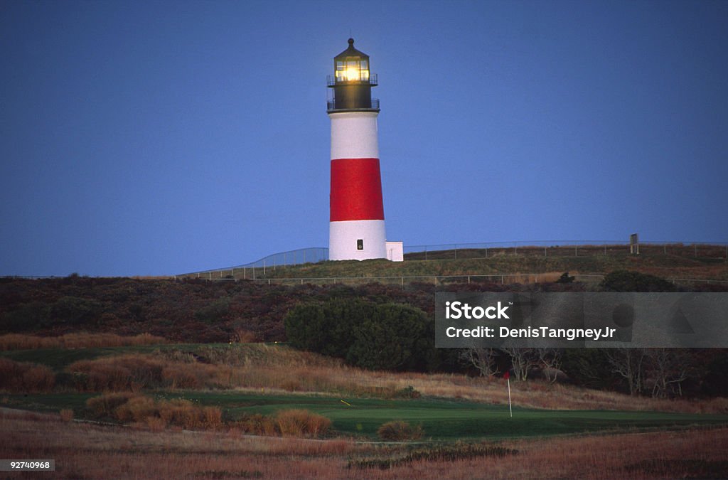 Phare de la pointe de Sankaty - Photo de Nantucket libre de droits