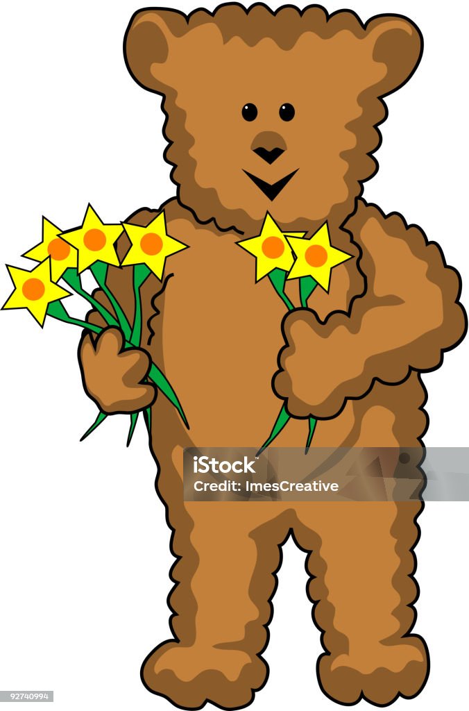 Orsacchiotto Bear - arte vettoriale royalty-free di 6-7 anni