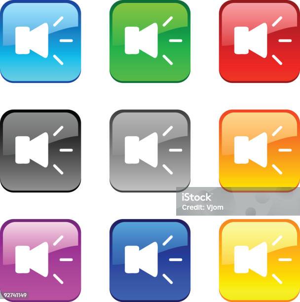 Sound Buttons Stock Illustration - Download Image Now - Black Color ...