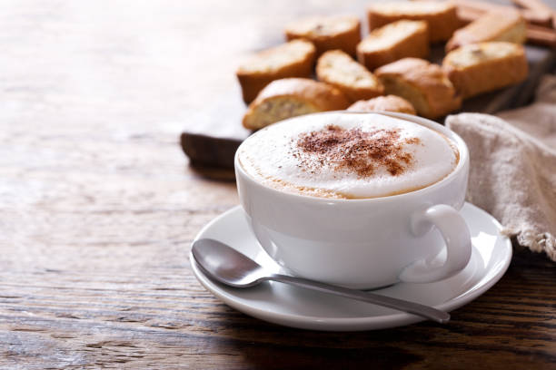 istock Cup of cappuccino coffee 927414824