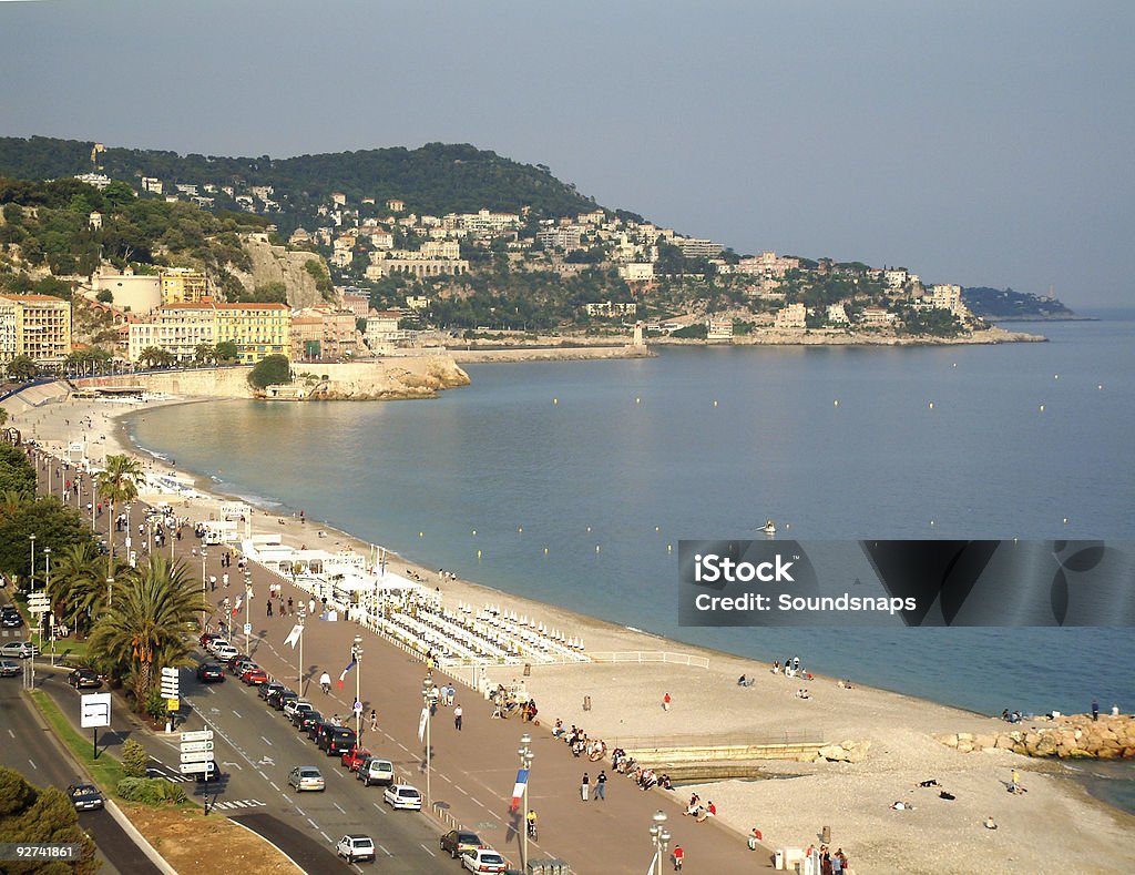 Bela praia sul da França - Foto de stock de Azul royalty-free