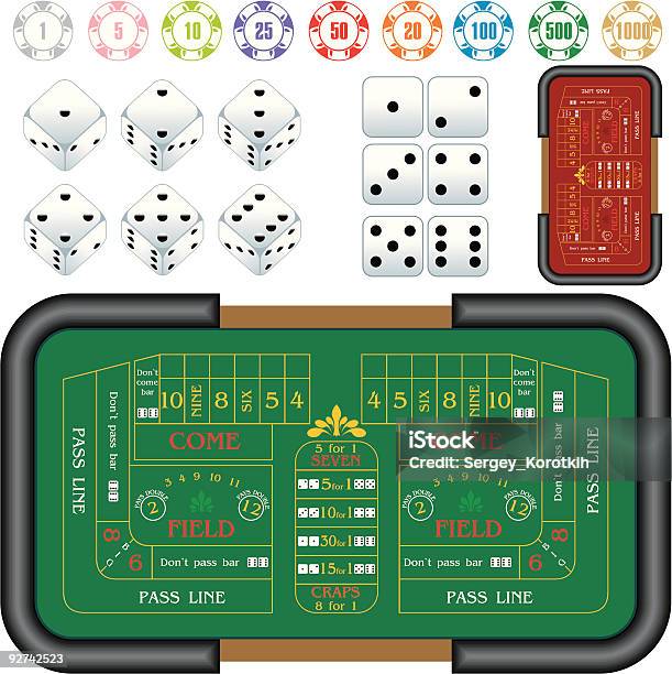 Gamble Table Texture Gambling Table And Gambling Elements Stock Illustration - Download ...