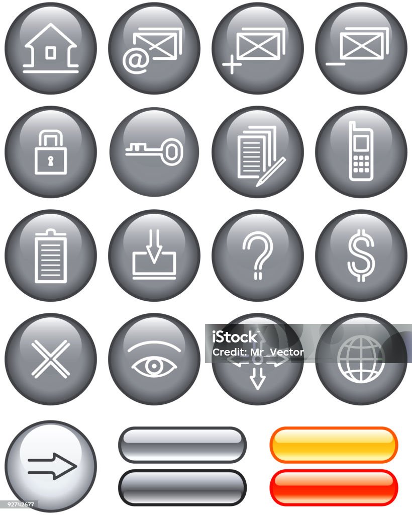 Web Icons Set - Illustration de Chercher libre de droits