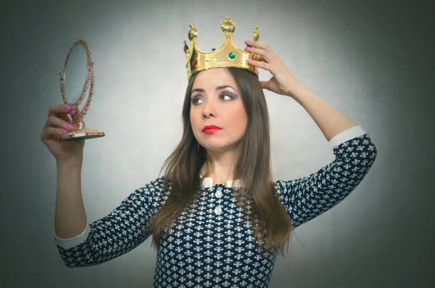 istock Selfish woman. Egoist person. 927427064