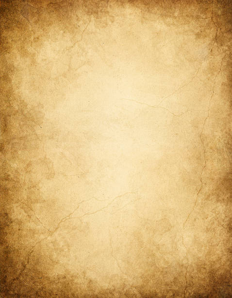 Dark Edged Paper Old paper with dark edges, stains, and cracks. papyrus paper photos stock pictures, royalty-free photos & images