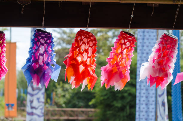 istock Decorate colorful paper lamp 927430358