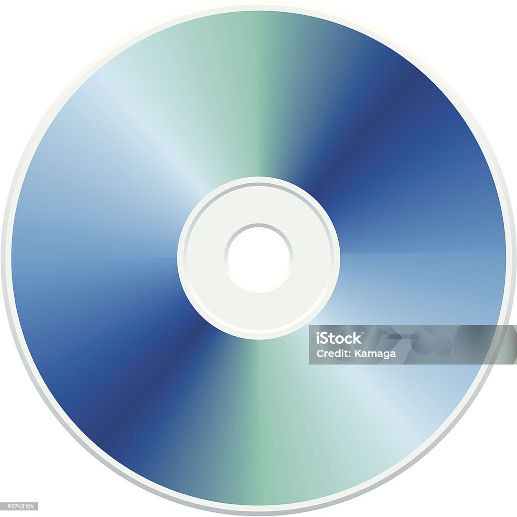 Blue CD - Lizenzfrei Audiozubehör Vektorgrafik