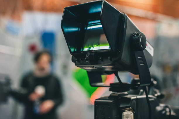 istock Behind the scene. Film camera 927433234
